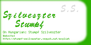 szilveszter stumpf business card